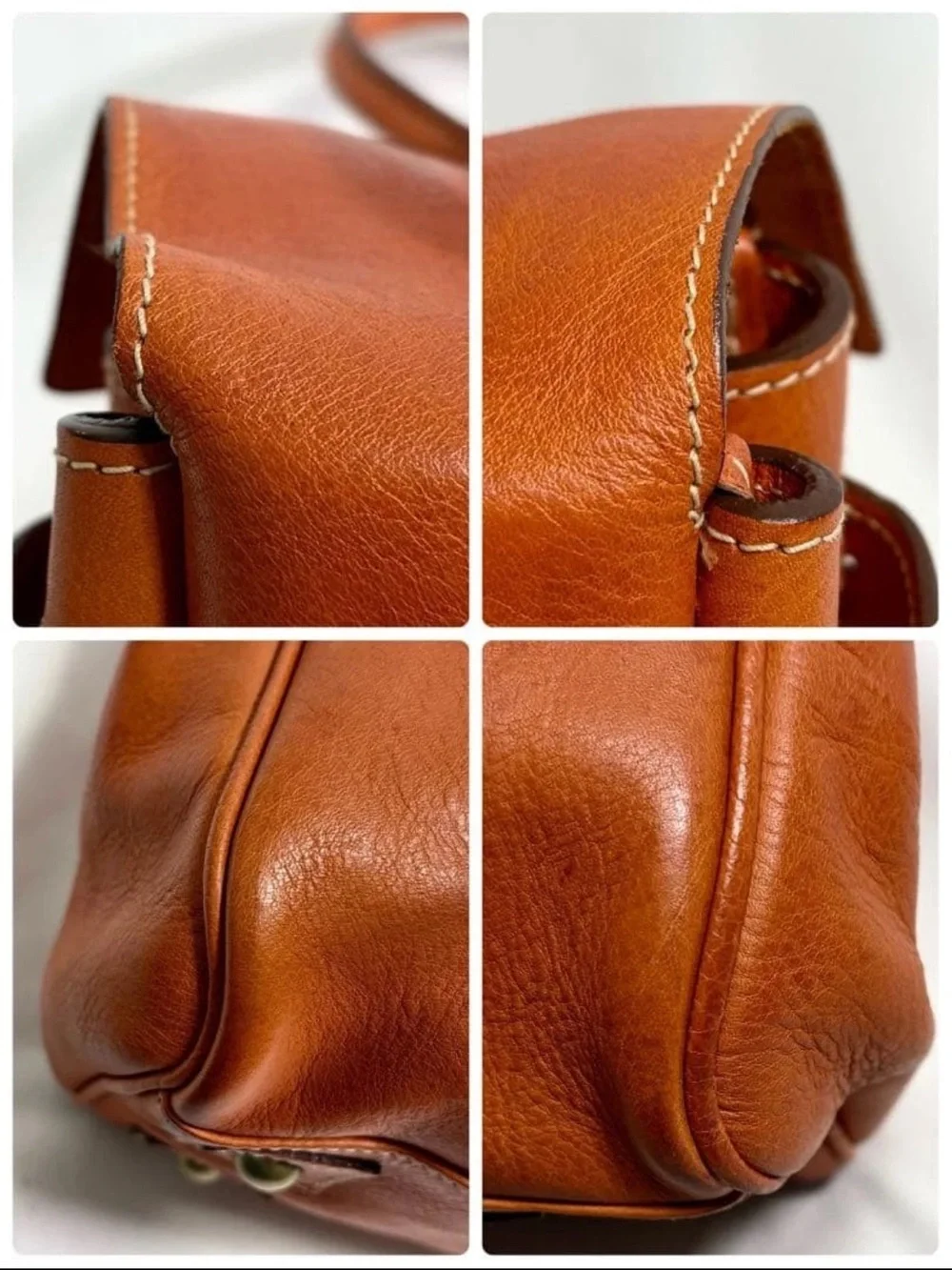 Mulberry Russet Leather Bayswater Satchel with Brass Hardware